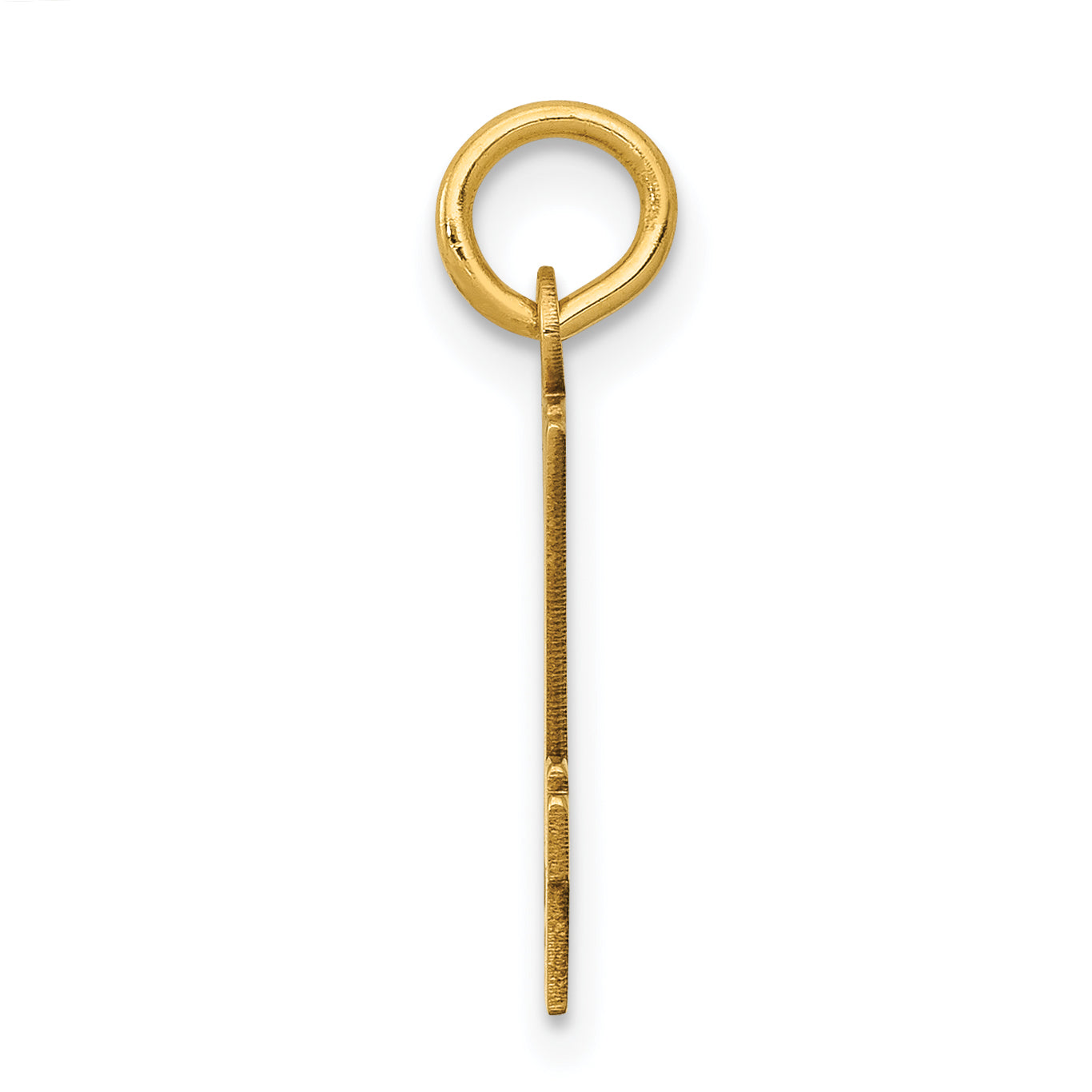14K Yellow Gold Small Elongated Number 24 Charm