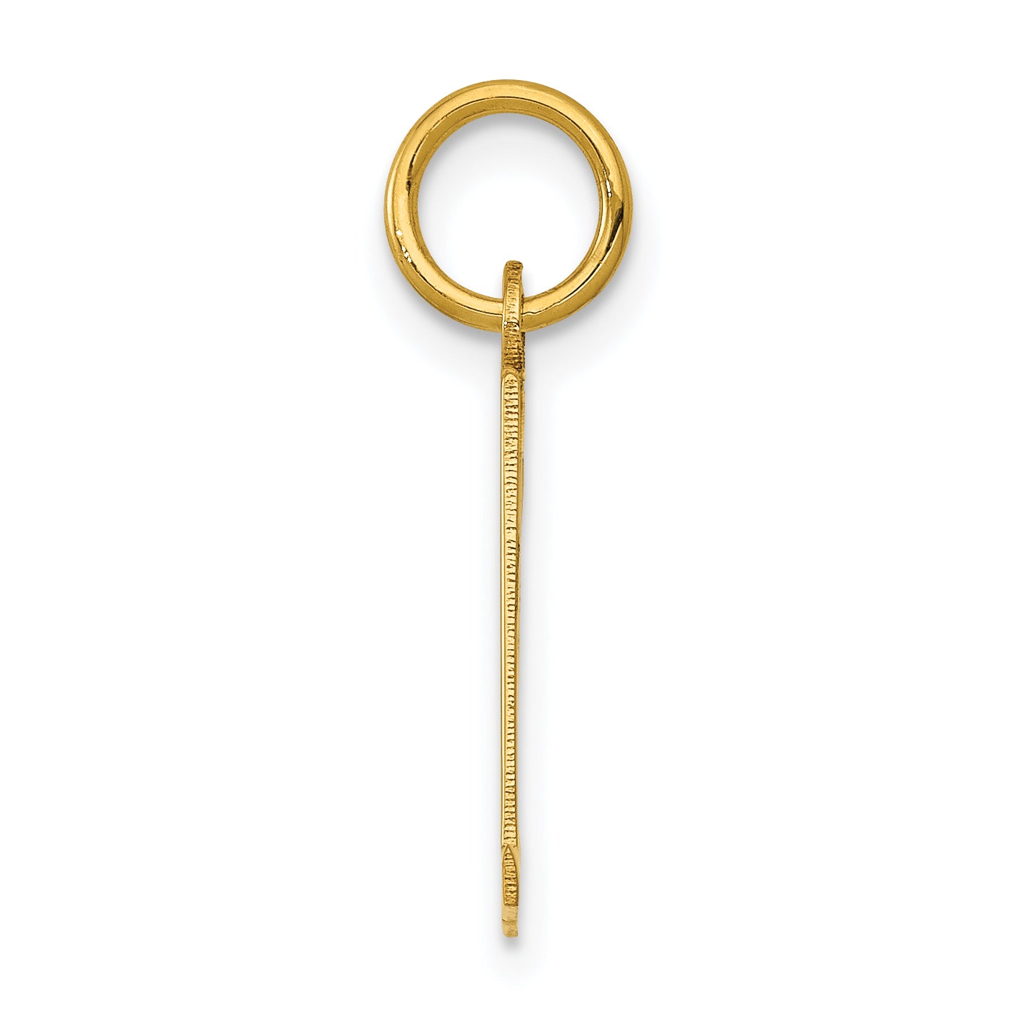 14K Yellow Gold Small Elongated Number 31 Charm