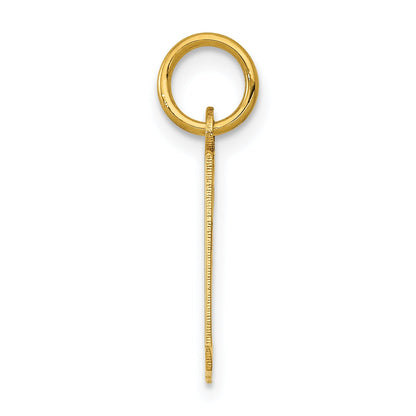 14K Yellow Gold Small Elongated Number 31 Charm