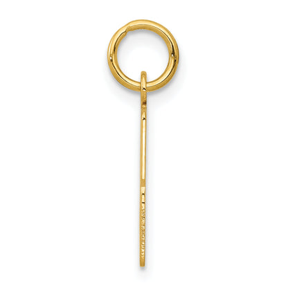 14K Yellow Gold Small Elongated Number 33 Charm