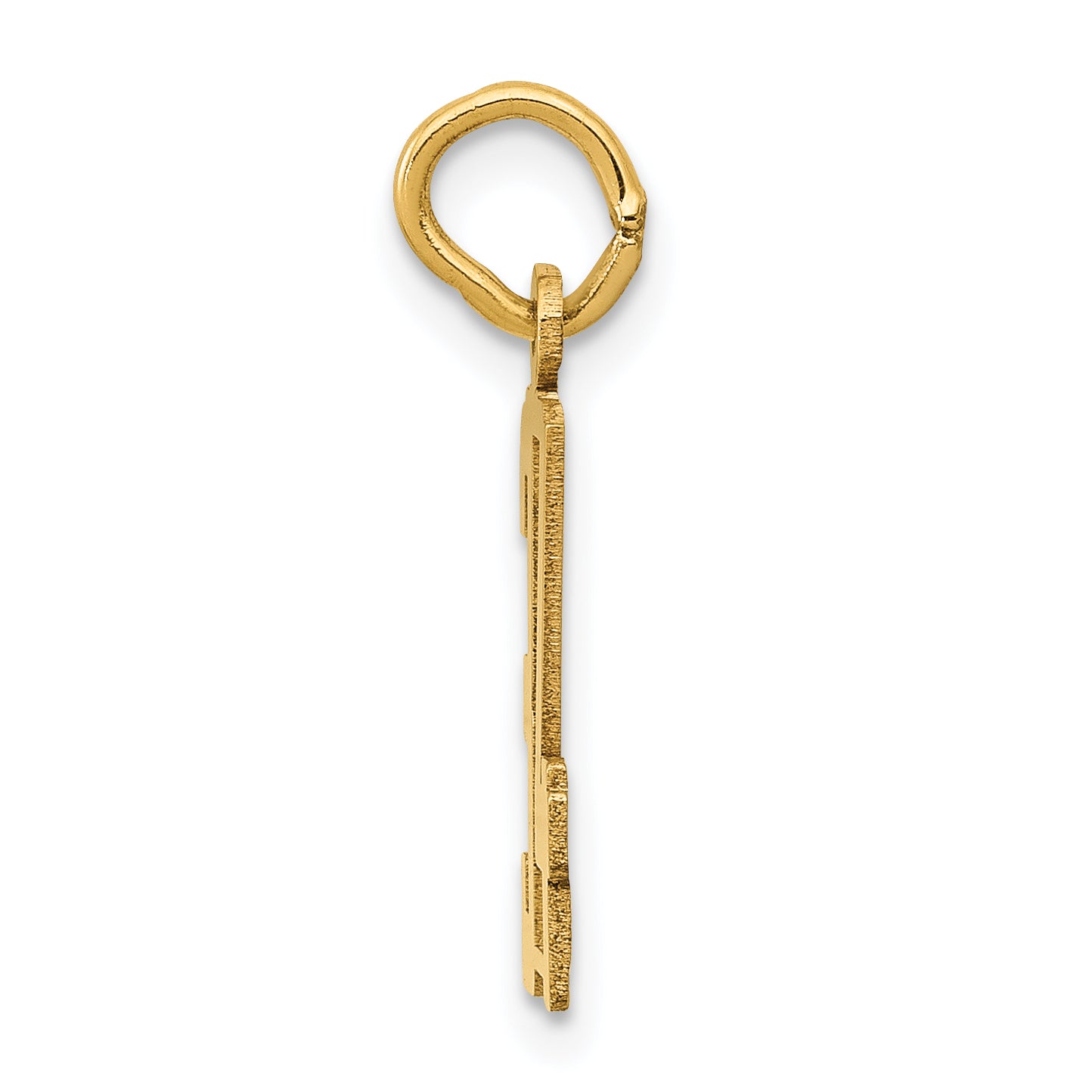 14K Yellow Gold Small Elongated Number 34 Charm