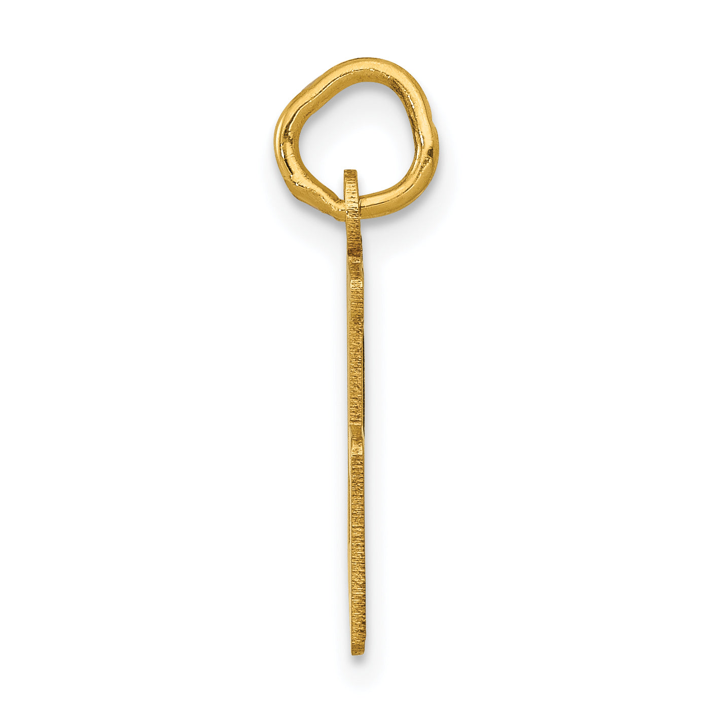 14K Yellow Gold Small Elongated Number 35 Charm