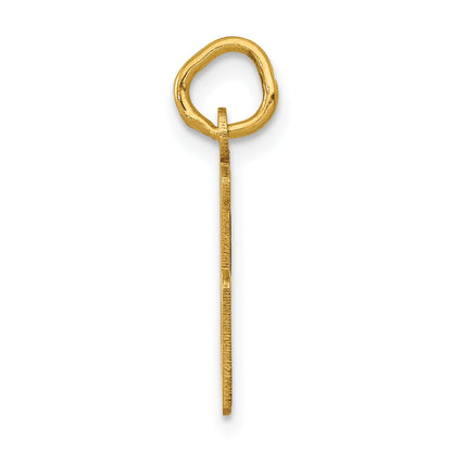 14K Yellow Gold Small Elongated Number 35 Charm