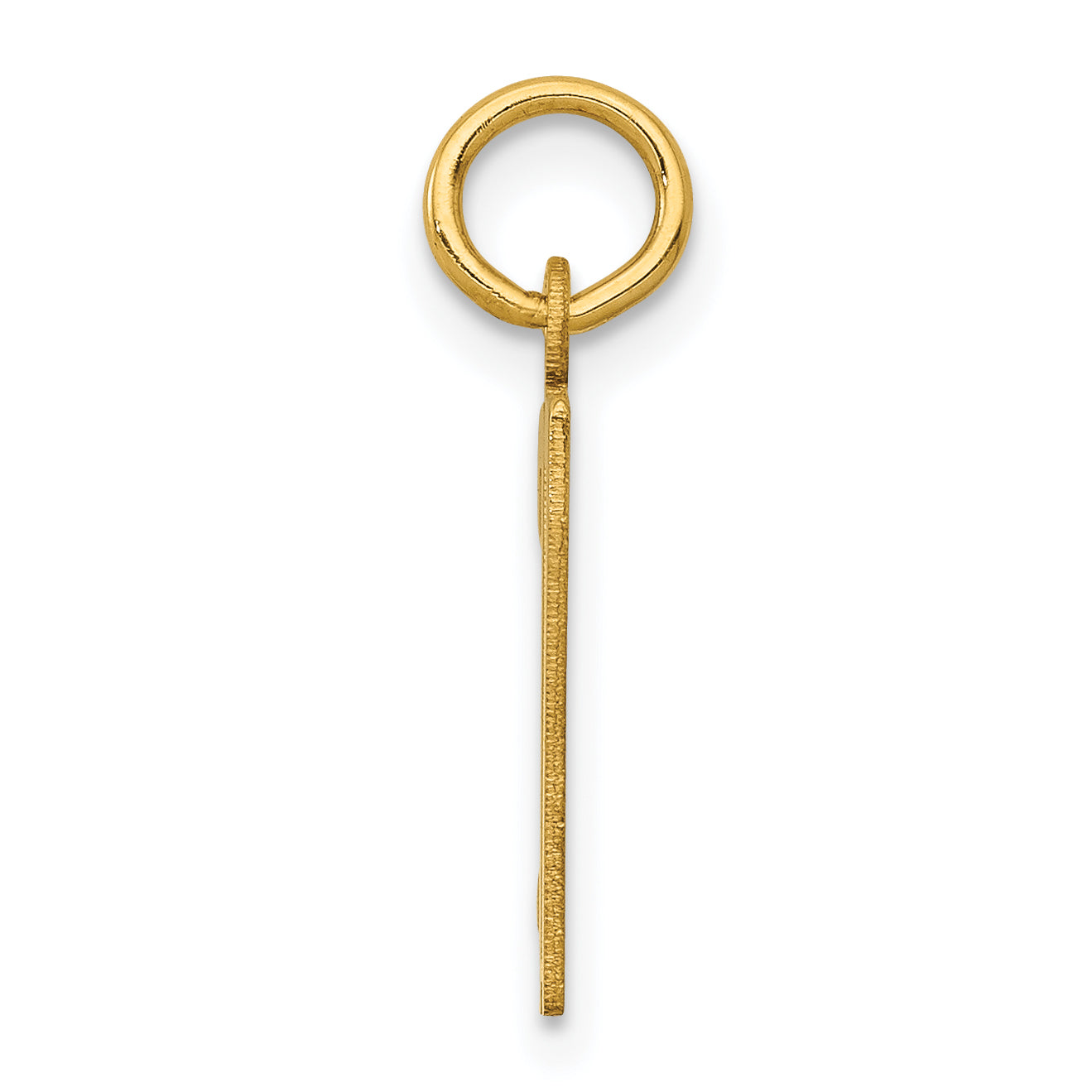 14K Yellow Gold Small Elongated Number 37 Charm