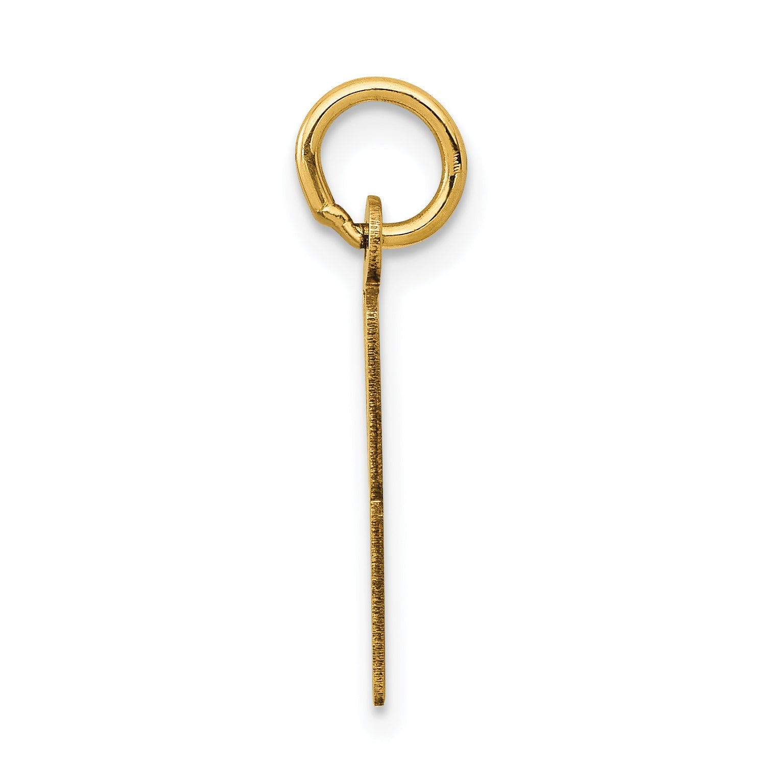 14K Yellow Gold Small Elongated Number 38 Charm