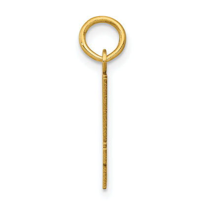 14K Yellow Gold Small Elongated Number 44 Charm