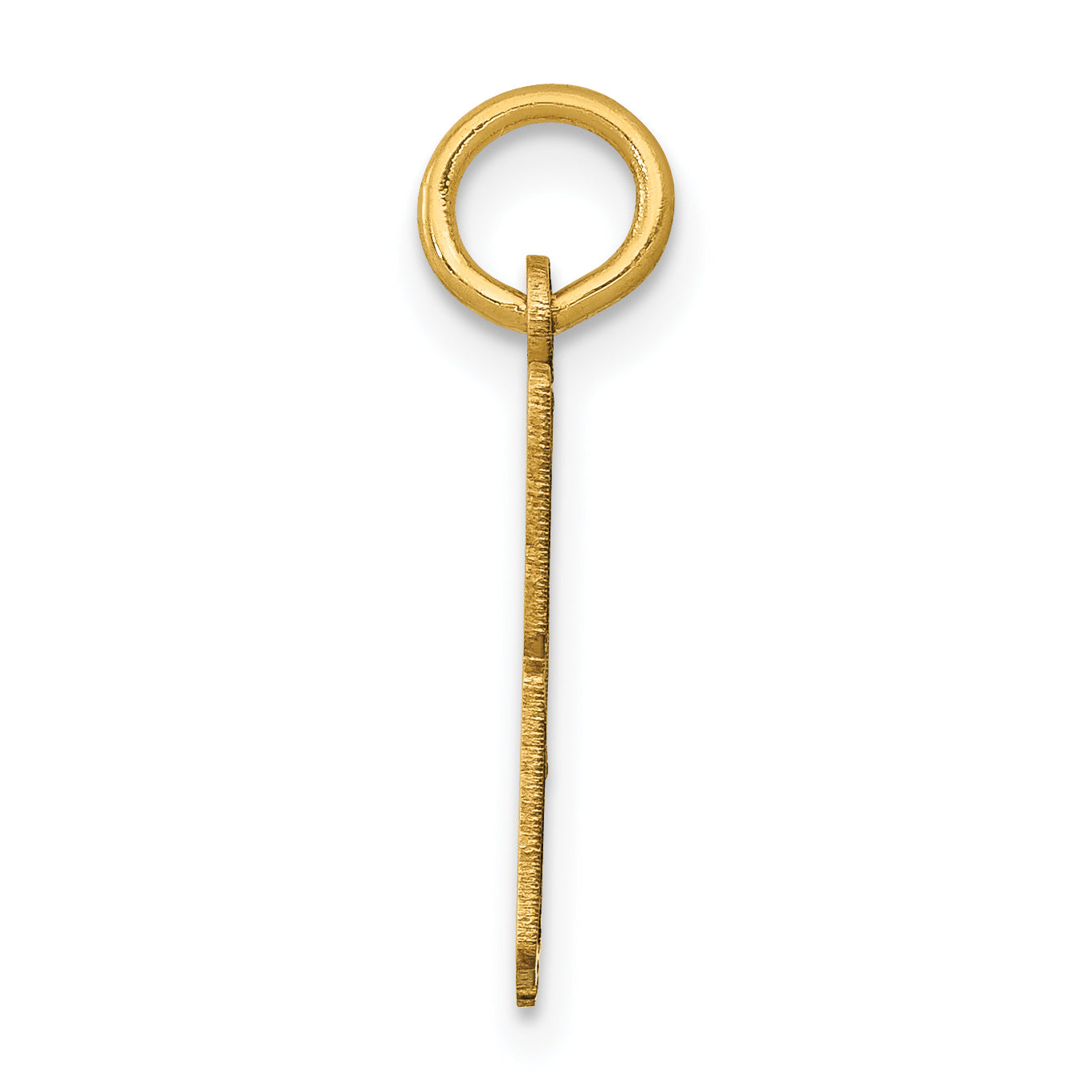 14K Yellow Gold Small Elongated Number 48 Charm