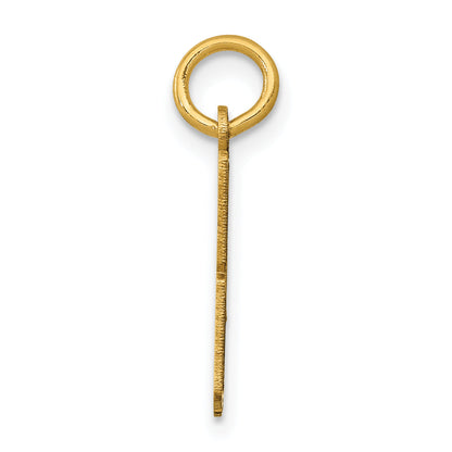 14K Yellow Gold Small Elongated Number 48 Charm