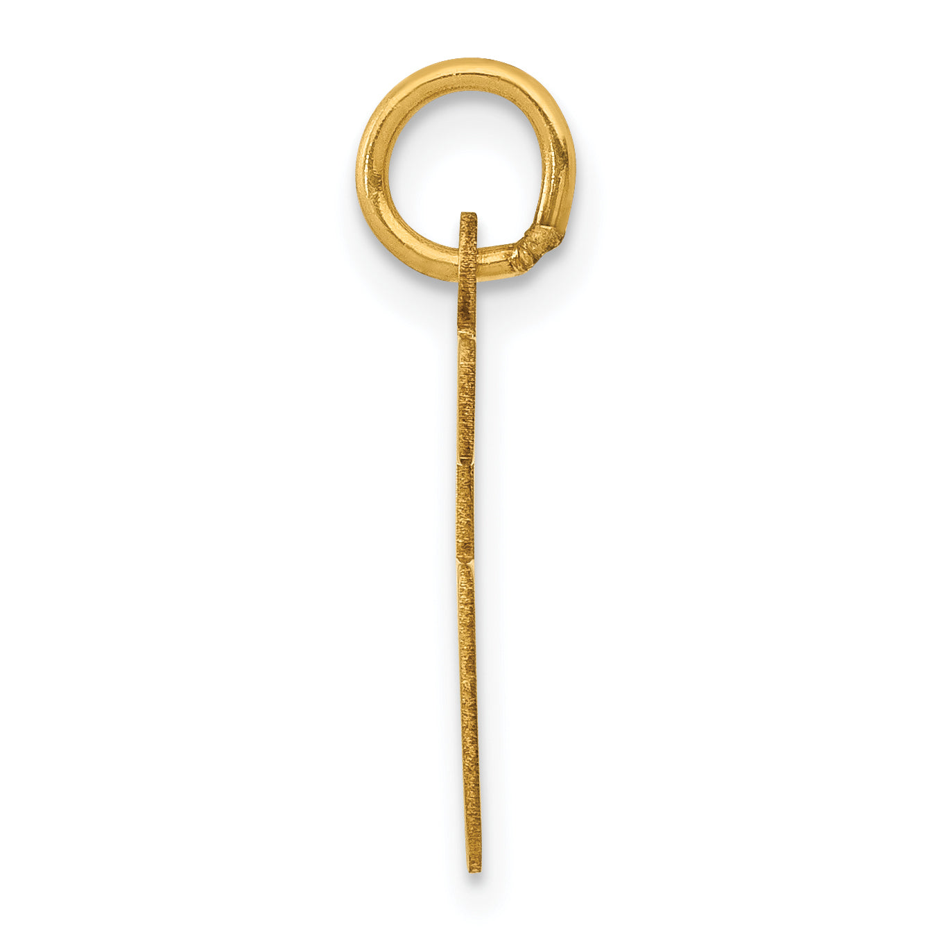 14K Yellow Gold Small Elongated Number 66 Charm