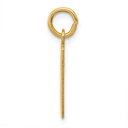 14K Yellow Gold Small Elongated Number 80 Charm