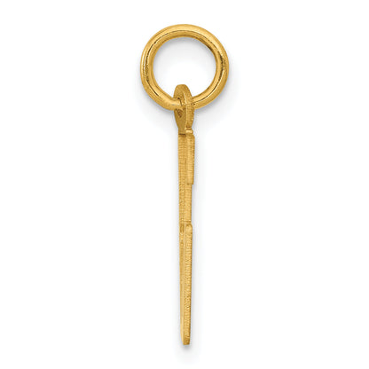 14K Yellow Gold Small Elongated Number 86 Charm