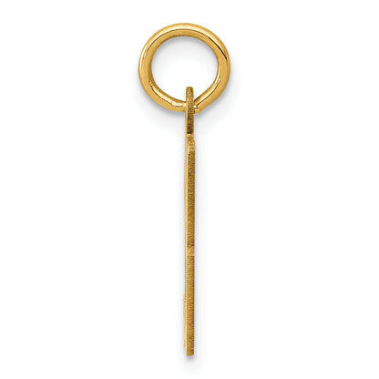 14K Yellow Gold Small Elongated Number 93 Charm