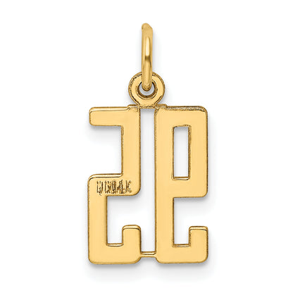 14K Yellow Gold Small Elongated Number 95 Charm