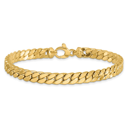 8.5 Inch 14K Men'S Polished Fancy Link Bracelet