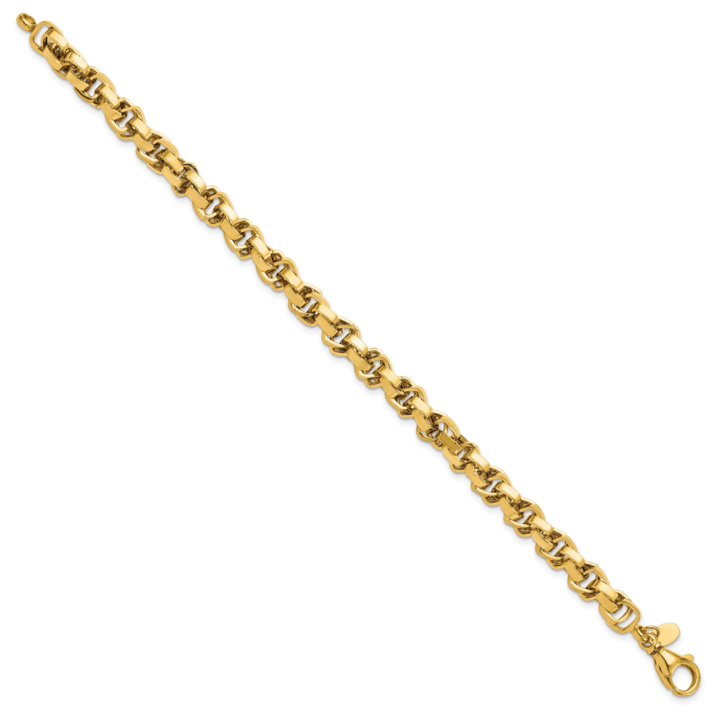 7.5 Inch 14K Polished Link Bracelet