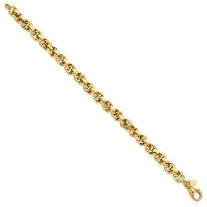 7.5 Inch 14K Polished Link Bracelet