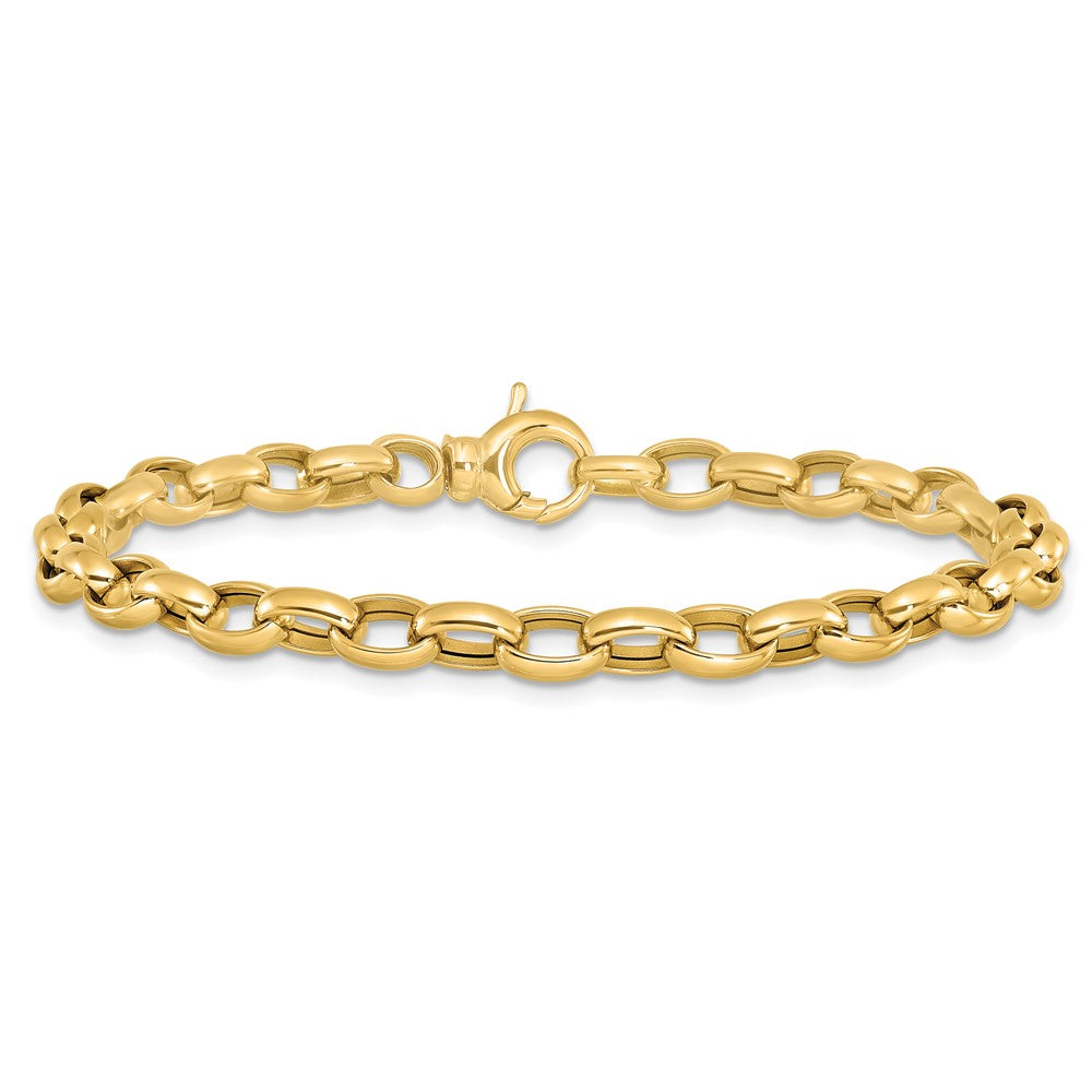 14K Yellow Gold Polished Fancy Link Bracelet