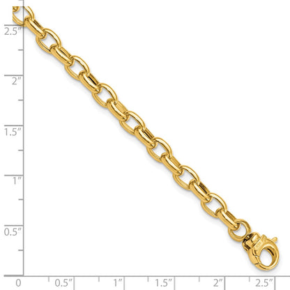 14K Yellow Gold Polished Fancy Link Bracelet