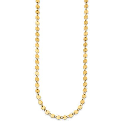14K Yellow Gold Polished Necklace