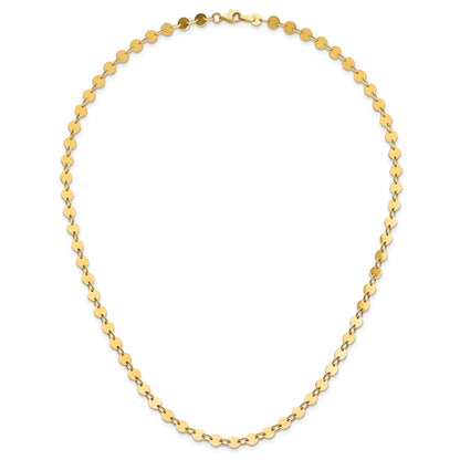14K Yellow Gold Polished Necklace