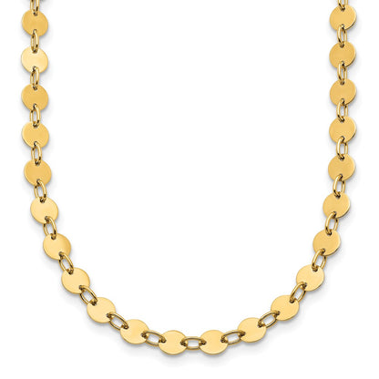 14K Yellow Gold Polished Necklace