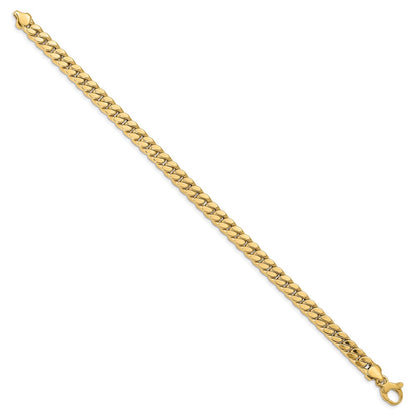 8.5 Inch 14K Men'S Polished Fancy Link Bracelet