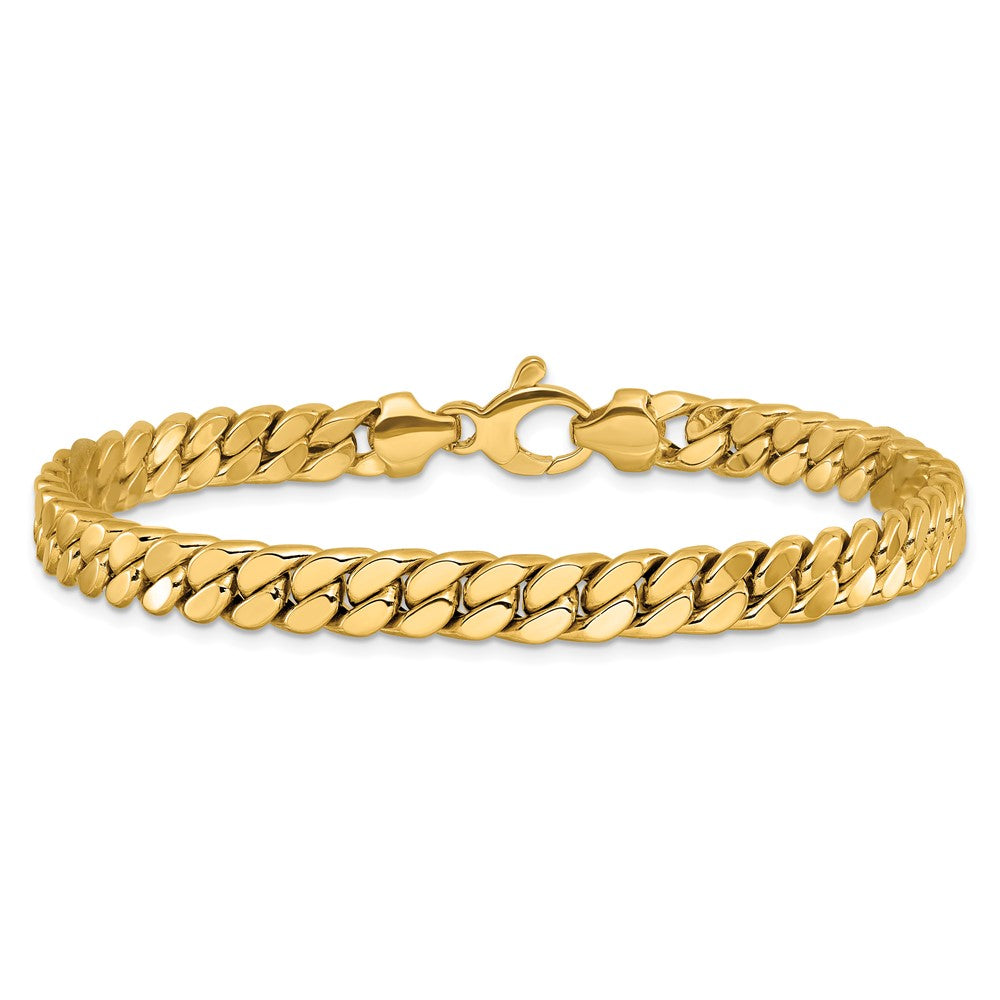 8.5 Inch 14K Men'S Polished Fancy Link Bracelet