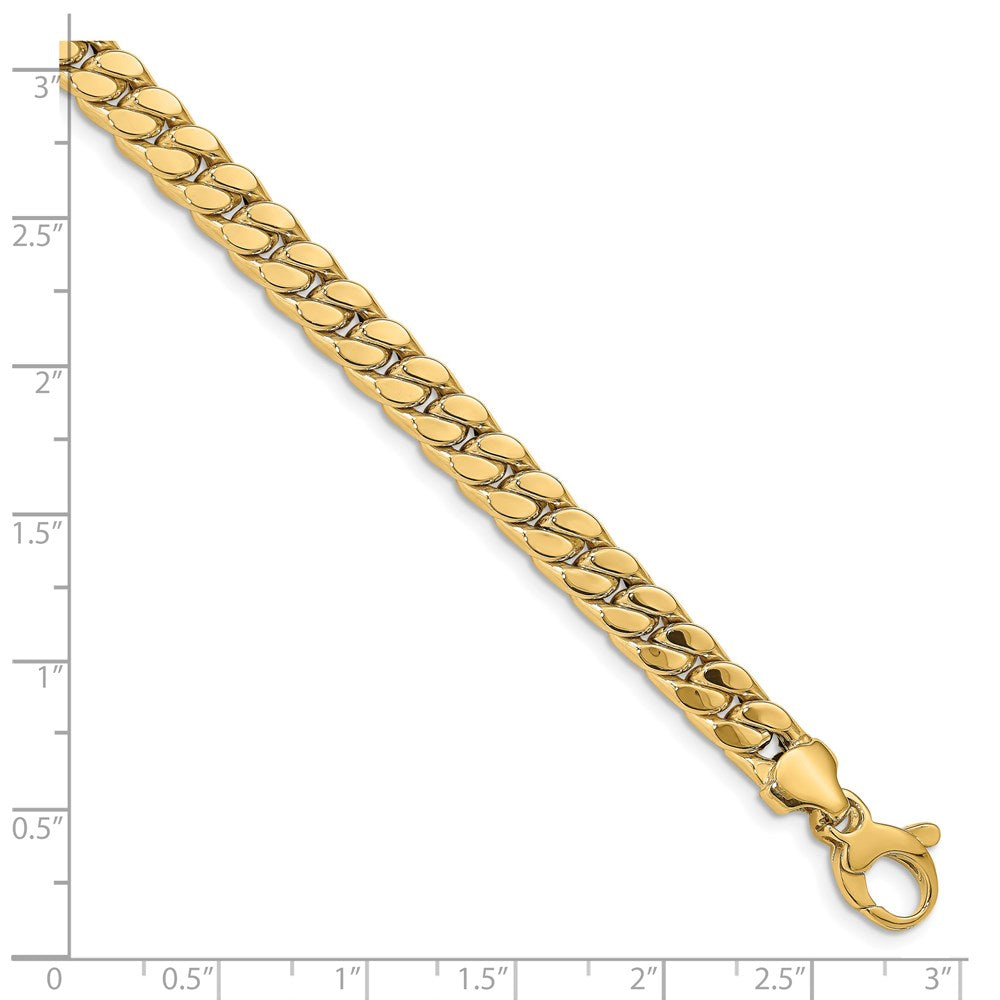 8.5 Inch 14K Men'S Polished Fancy Link Bracelet