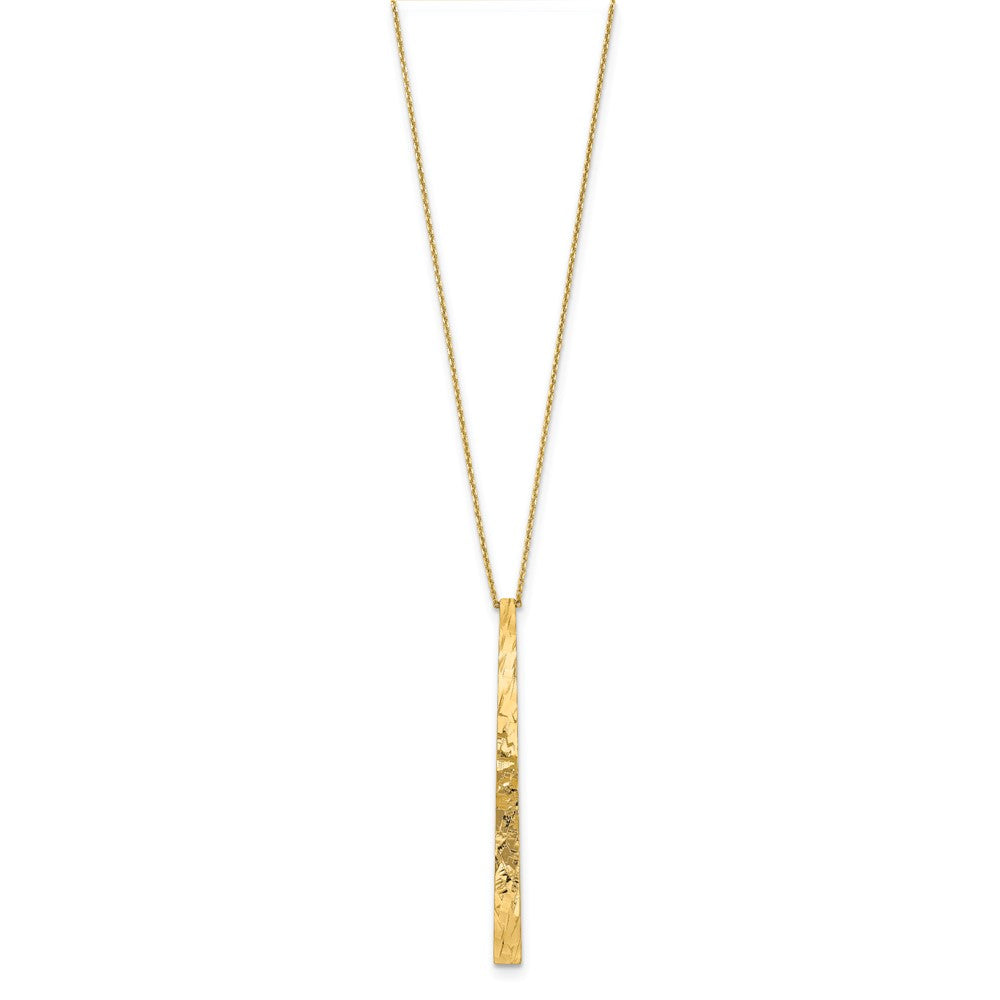 14K Yellow Gold Polished D/C Necklace