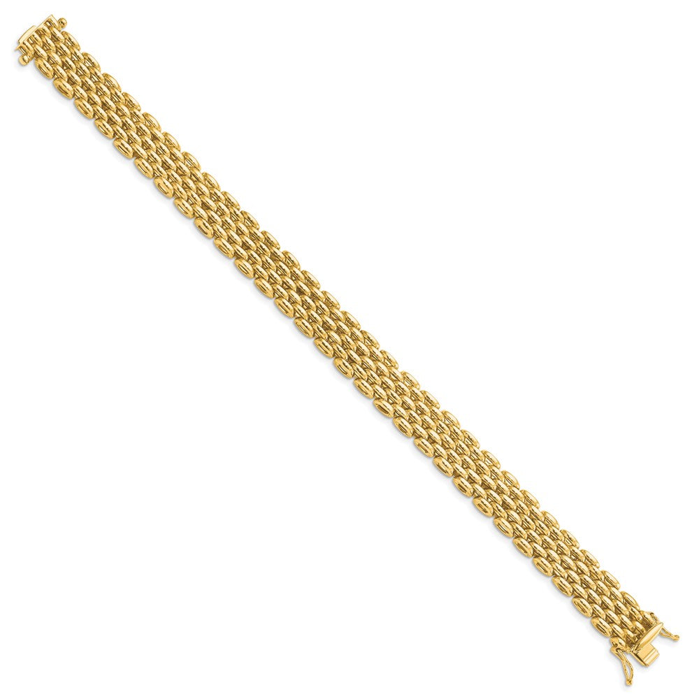14K Yellow Gold Polished Fancy Bracelet