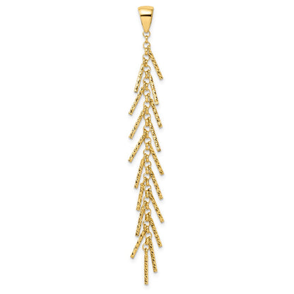 14K Yellow Gold Polished D/C Pendant