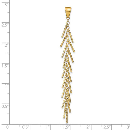 14K Yellow Gold Polished D/C Pendant