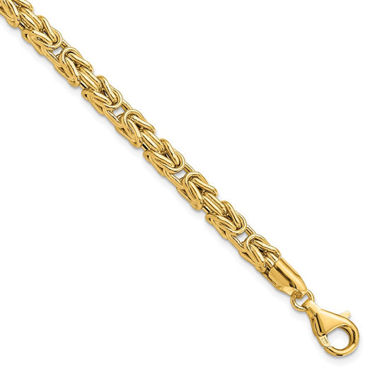 14K Yellow Gold Polished Fancy Link Bracelet