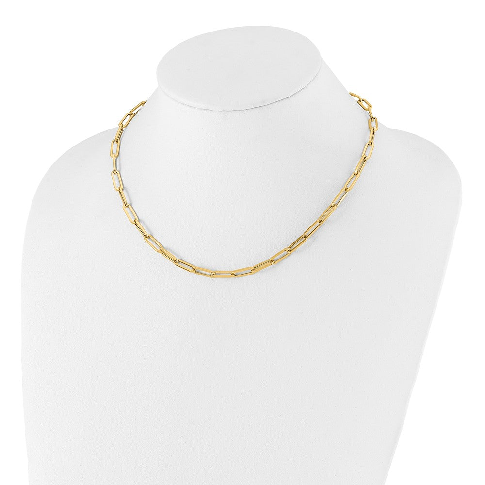 14K Yellow Gold Polished Fancy Link Necklace