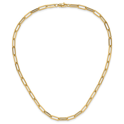 14K Yellow Gold Polished Fancy Link Necklace
