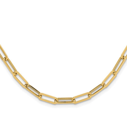 14K Yellow Gold Polished Fancy Link Necklace