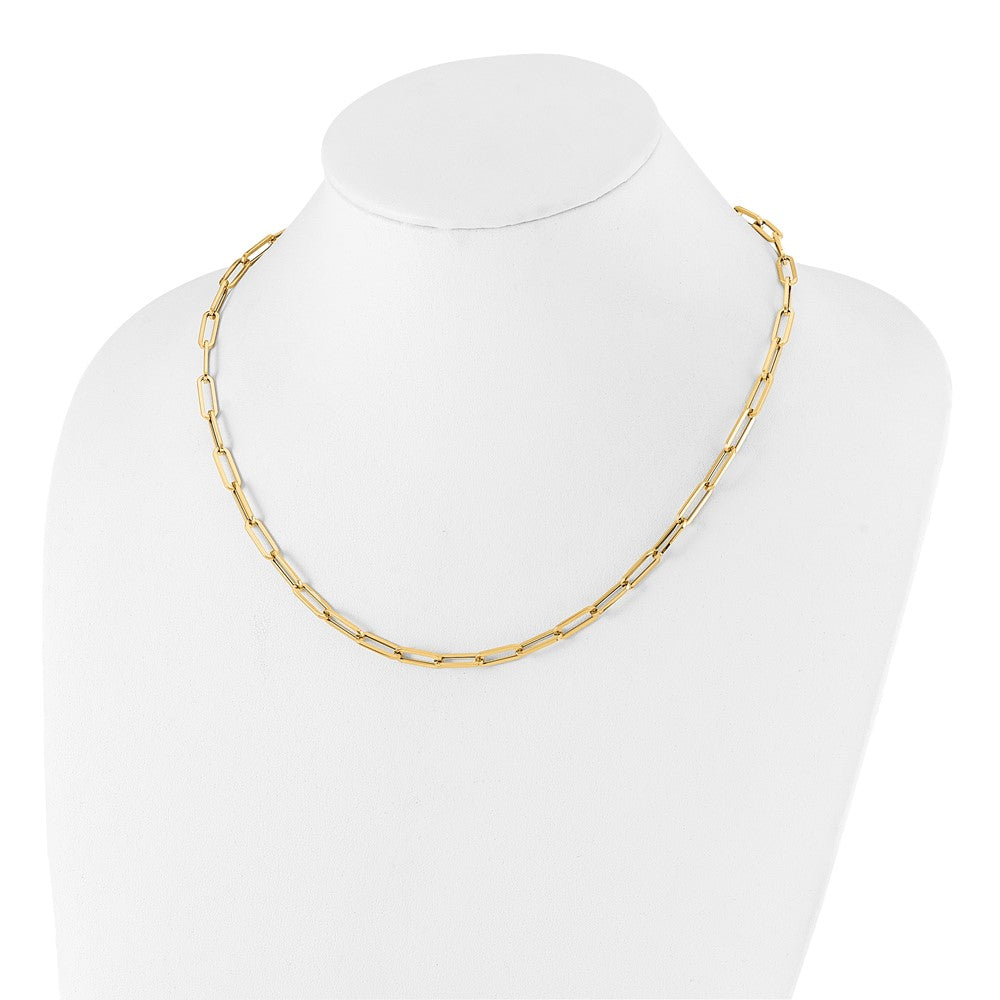 14K Yellow Gold Polished Fancy Link Necklace