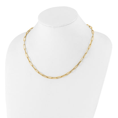 14K Yellow Gold Polished Fancy Link Necklace