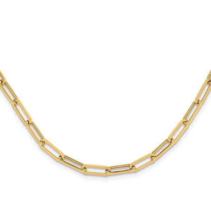 14K Yellow Gold Polished Fancy Link Necklace