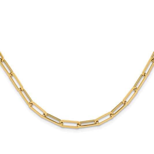 14K Yellow Gold Polished Fancy Link Necklace
