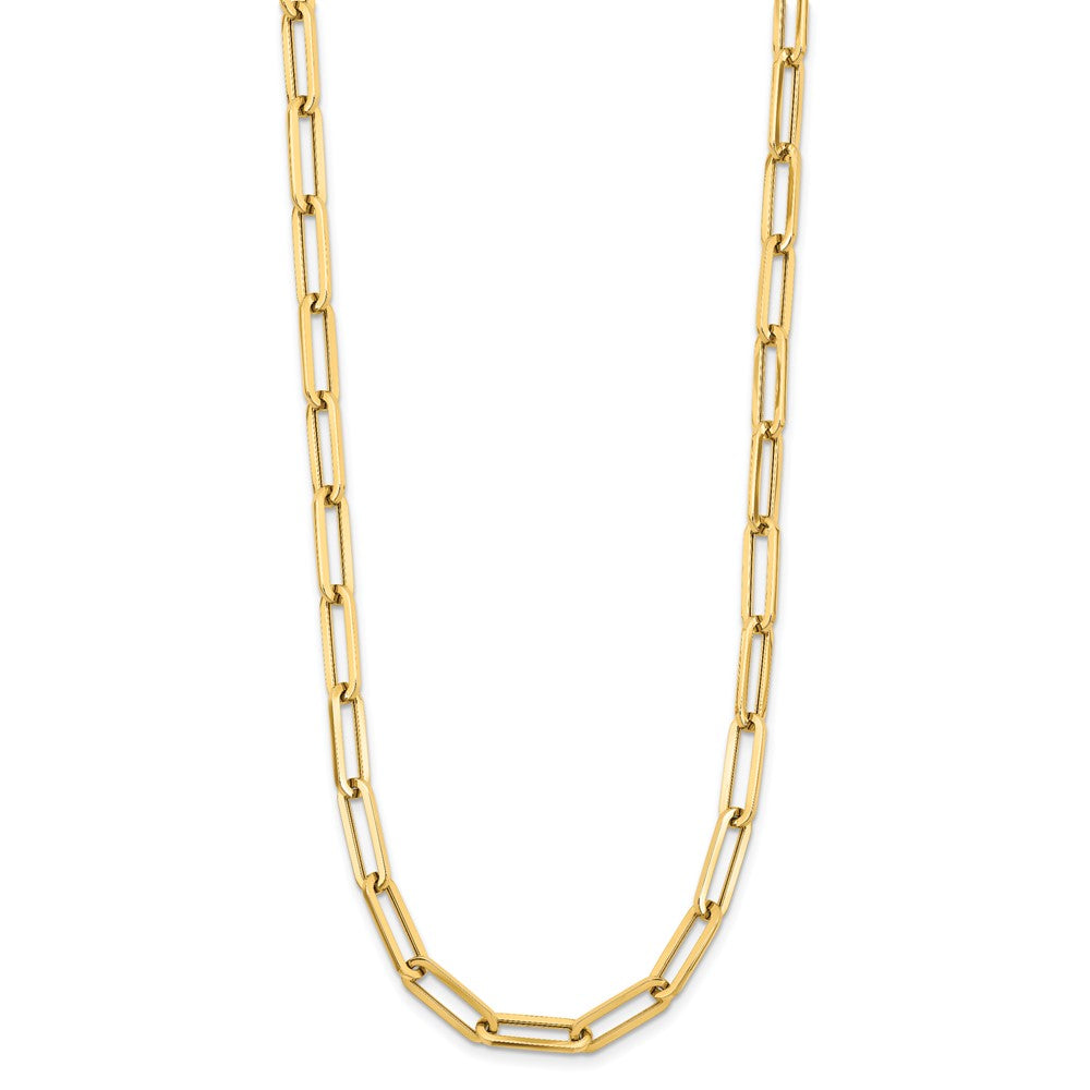 14K Yellow Gold Polished Fancy Link Necklace