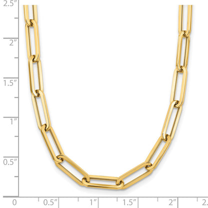 14K Yellow Gold Polished Fancy Link Necklace