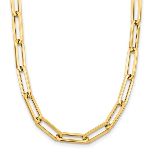 14K Yellow Gold Polished Fancy Link Necklace