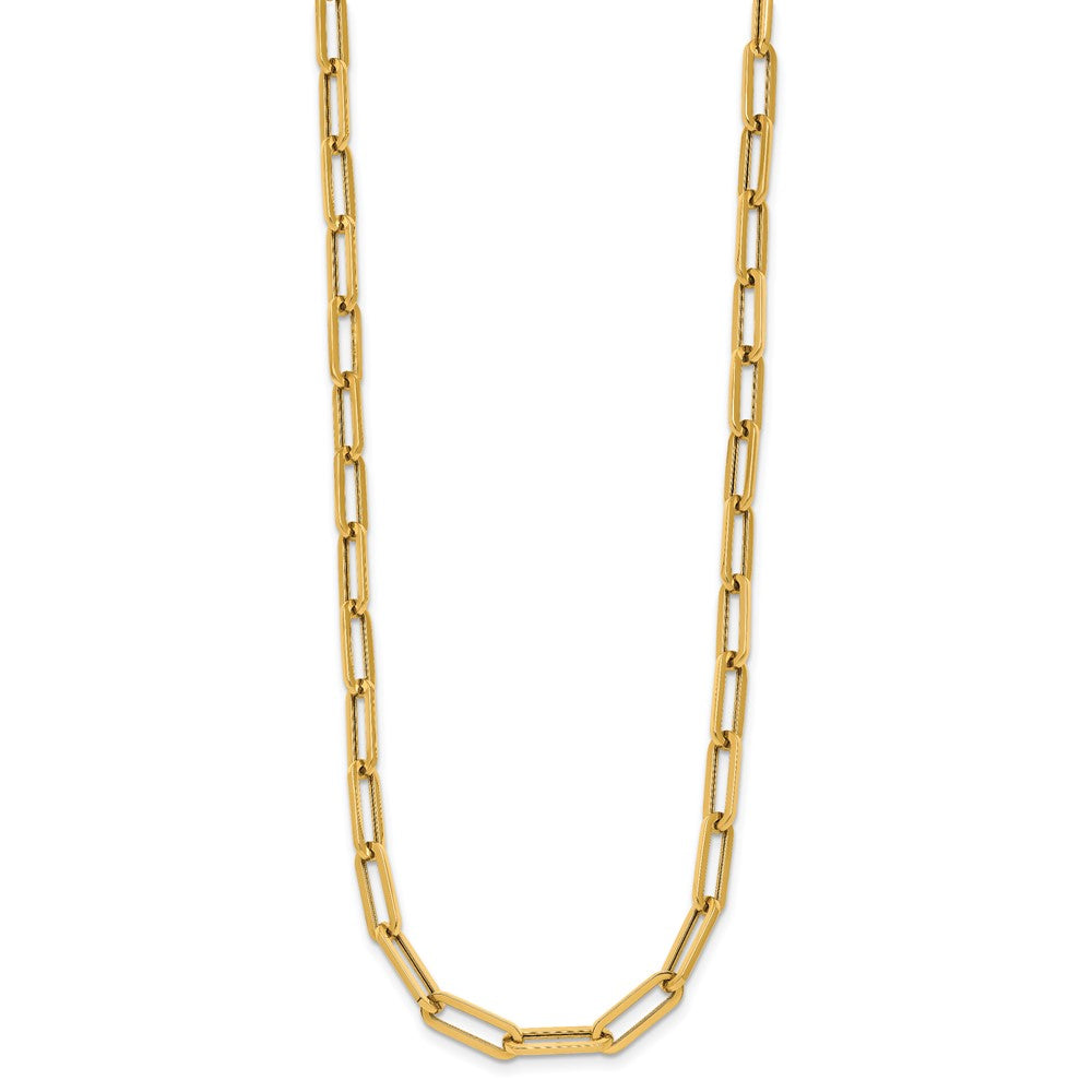 14K Yellow Gold Polished Fancy Link Necklace