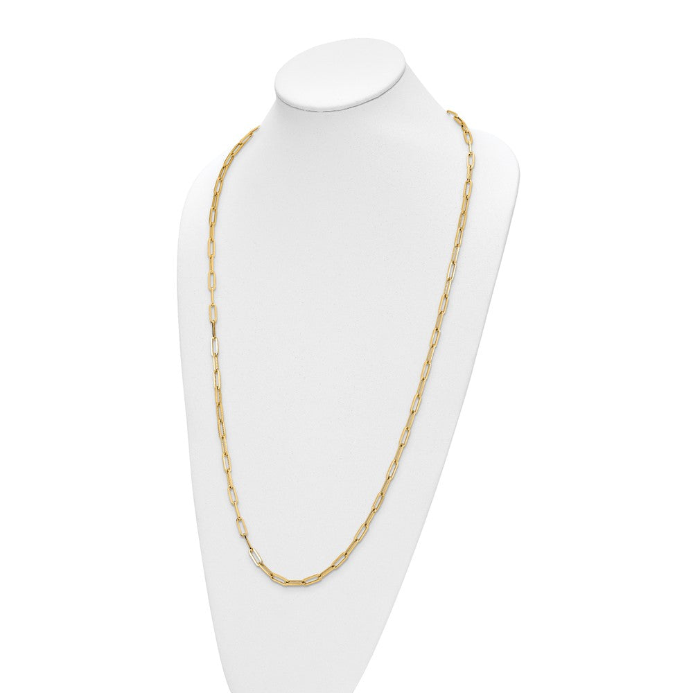 14K Yellow Gold Polished Fancy Link Necklace