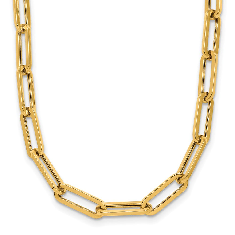 14K Yellow Gold Polished Fancy Link Necklace