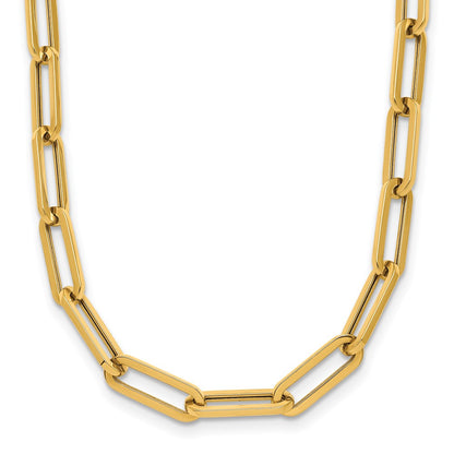 14K Yellow Gold Polished Fancy Link Necklace