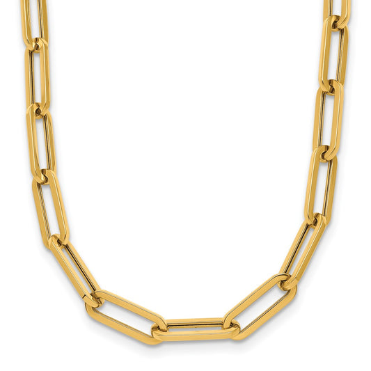 14K Yellow Gold Polished Fancy Link Necklace