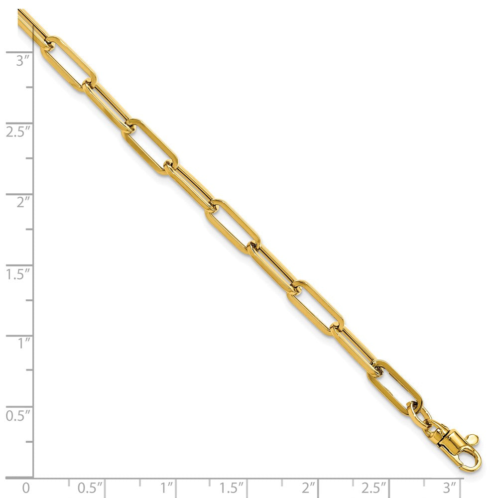 14K Yellow Gold Polished Fancy Link With 1In Ext Bracelet