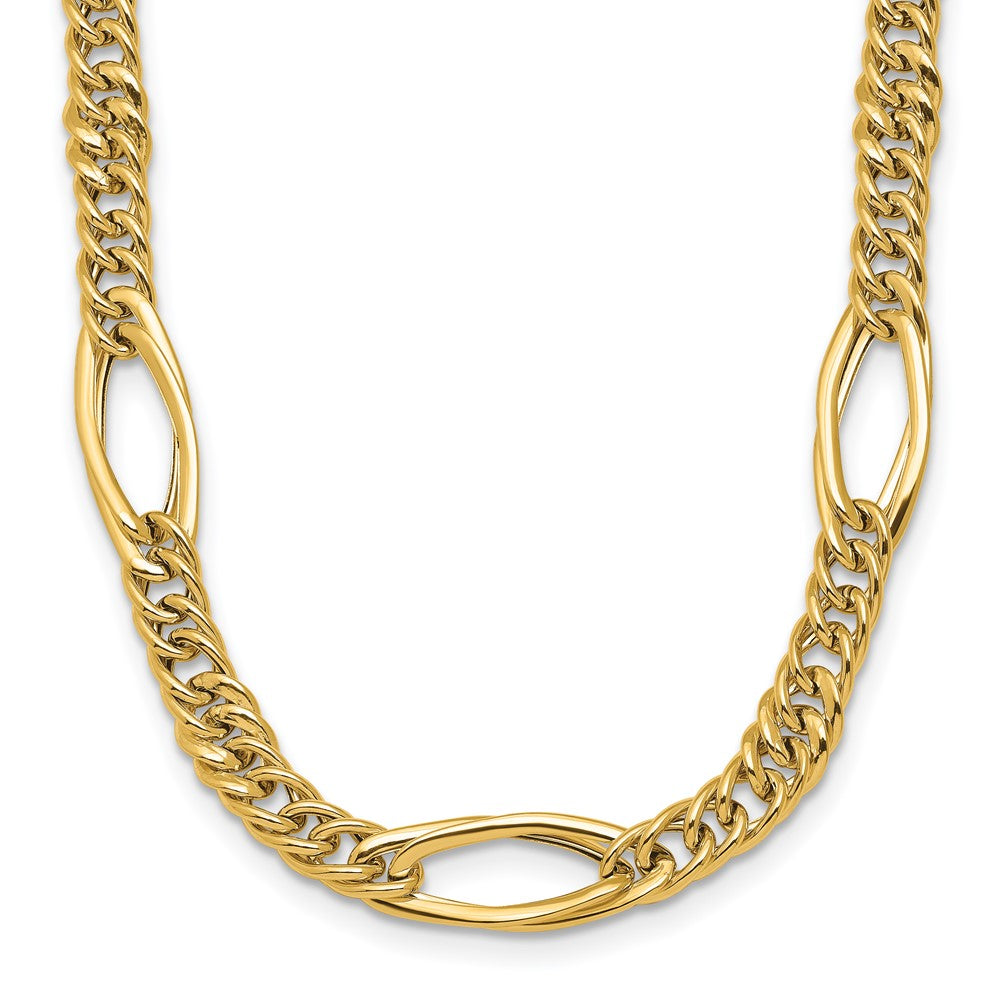 14K Yellow Gold Polished Fancy Link Necklace